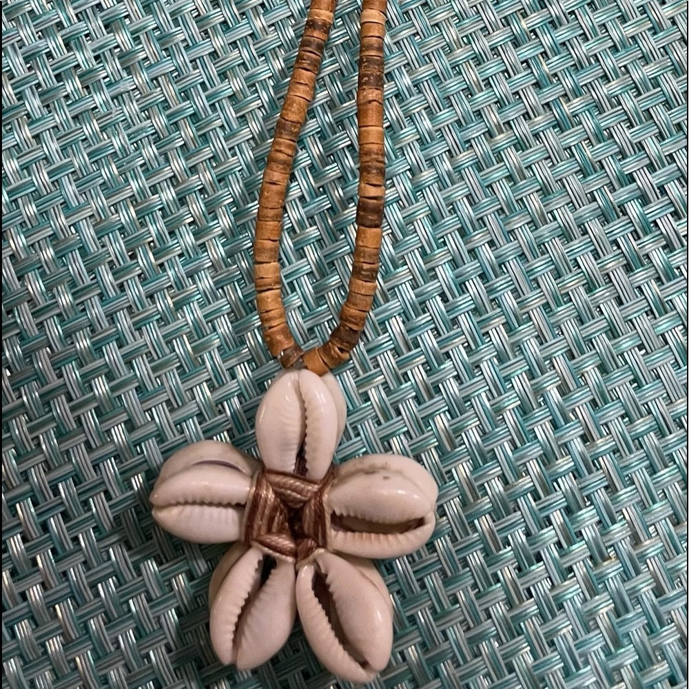 Beaded shell necklace